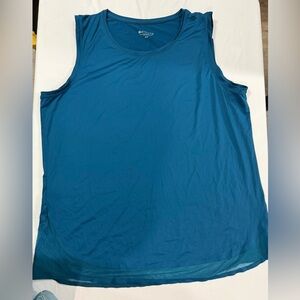 Athleta Breezy Tank Top XLT Deep Lagoon Blue Lightweight Quick Dry